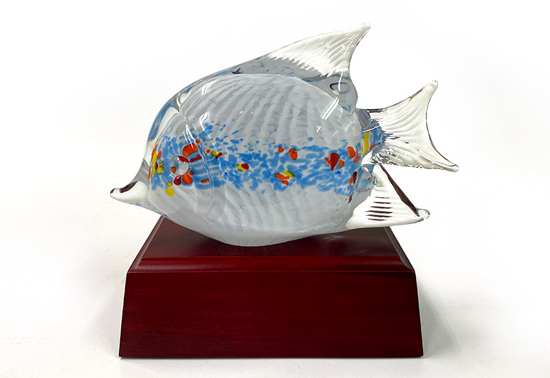 春池玻璃 多彩魚(白/青彩) 精裝盒